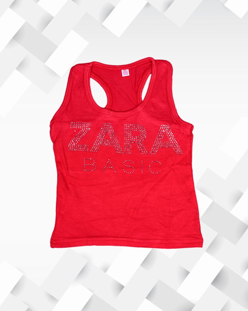 Silakaari Kids Zara Backless Solid sleeveless Casual Top For Girls