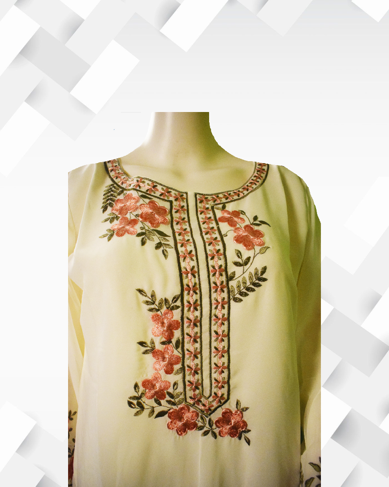 Silakaari Women's Fancy Pakistani Stylish Embroidery Kurta Pant Dupatta Set