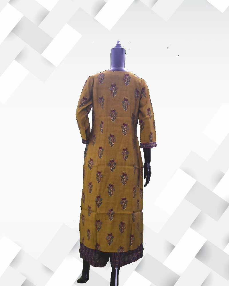 Silakaari Women's Gota Patti Cotton Silk Stylish Kurti Pant Set