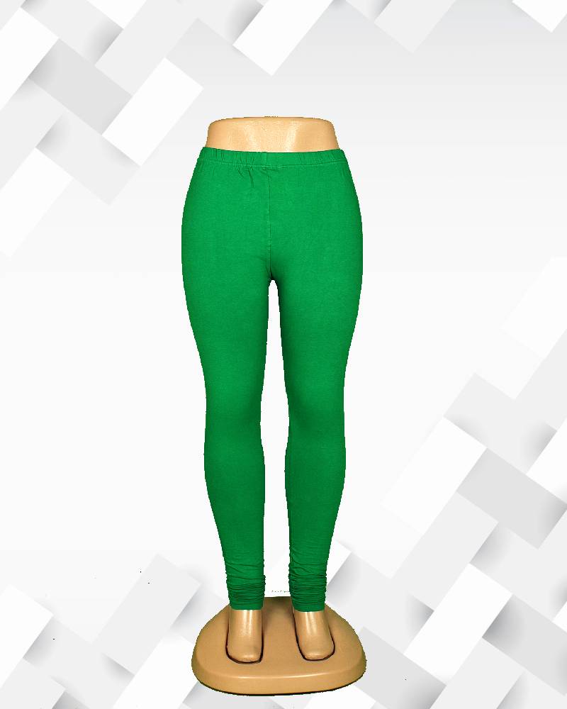 silakaari women's graceful green churidar leggings
