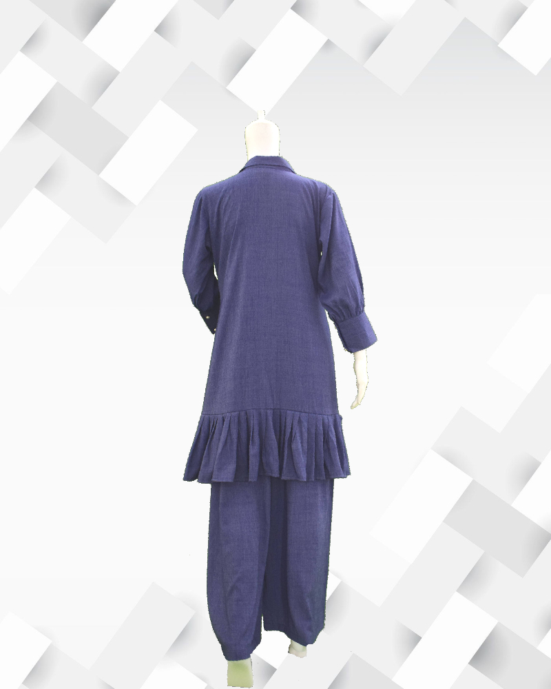 Silakaari Women's Stylish Blue Rayon Set